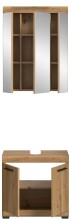 Badezimmer-Set >Scout< in Artisan Eiche Nachbildung - 60x191x34cm (BxHxT)
