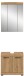 Badezimmer-Set >Scout< in Artisan Eiche Nachbildung - 60x191x34cm (BxHxT)
