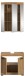 Badezimmer-Set >Scout< in Artisan Eiche Nachbildung - 60x191x34cm (BxHxT)