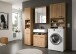 Badezimmer-Set >Scout< in Artisan Eiche Nachbildung - 190x191x34cm (BxHxT)