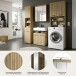 Badezimmer-Set >Scout< in Artisan Eiche Nachbildung - 190x191x34cm (BxHxT)