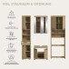 Badezimmer-Set >Scout< in Artisan Eiche Nachbildung - 190x191x34cm (BxHxT)