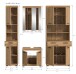 Badezimmer-Set >Scout< in Artisan Eiche Nachbildung - 201x191x34cm (BxHxT)