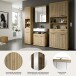 Badezimmer-Set >Scout< in Artisan Eiche Nachbildung - 201x191x34cm (BxHxT)
