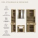 Badezimmer-Set >Scout< in Artisan Eiche Nachbildung - 201x191x34cm (BxHxT)
