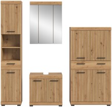 Badezimmer-Set >Scout< in Artisan Eiche Nachbildung - 201x191x34cm (BxHxT)