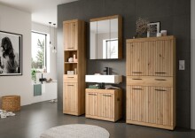 Badezimmer-Set >Scout< in Artisan Eiche Nachbildung - 201x191x34cm (BxHxT)
