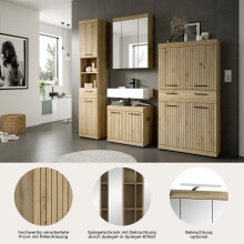 Badezimmer-Set >Scout< in Artisan Eiche Nachbildung - 201x191x34cm (BxHxT)