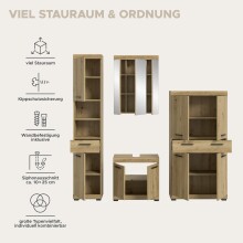 Badezimmer-Set >Scout< in Artisan Eiche Nachbildung - 201x191x34cm (BxHxT)