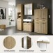 Badezimmer-Set >Scout< in Artisan Eiche Nachbildung - 201x191x34cm (BxHxT)