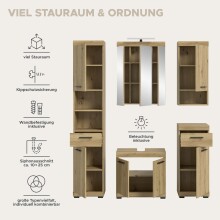 Badezimmer-Set >Scout< in Artisan Eiche Nachbildung - 164x191x34cm (BxHxT)