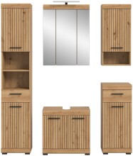 Badezimmer-Set >Scout< in Artisan Eiche Nachbildung - 164x191x34cm (BxHxT)