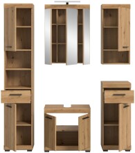 Badezimmer-Set >Scout< in Artisan Eiche Nachbildung - 164x191x34cm (BxHxT)