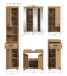 Badezimmer-Set >Scout< in Artisan Eiche Nachbildung - 164x191x34cm (BxHxT)