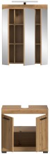 Badezimmer-Set >Scout< in Artisan Eiche Nachbildung - 60x191x34cm (BxHxT)