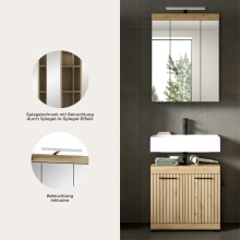Badezimmer-Set >Scout< in Artisan Eiche Nachbildung - 60x191x34cm (BxHxT)