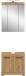 Badezimmer-Set >Scout< in Artisan Eiche Nachbildung - 60x191x34cm (BxHxT)