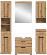 Badezimmer-Set >Scout< in Artisan Eiche Nachbildung - 164x191x34cm (BxHxT)