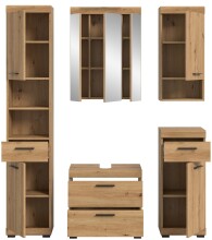 Badezimmer-Set >Scout< in Artisan Eiche Nachbildung - 164x191x34cm (BxHxT)