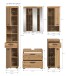 Badezimmer-Set >Scout< in Artisan Eiche Nachbildung - 164x191x34cm (BxHxT)