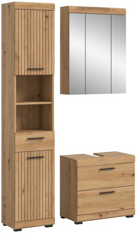 Badezimmer-Set >Scout< in Artisan Eiche Nachbildung - 112x191x34cm (BxHxT)