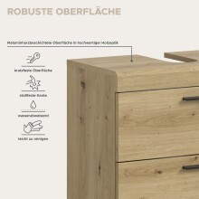 Badezimmer-Set >Scout< in Artisan Eiche Nachbildung - 112x191x34cm (BxHxT)