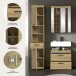 Badezimmer-Set >Scout< in Artisan Eiche Nachbildung - 112x191x34cm (BxHxT)