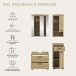 Badezimmer-Set >Scout< in Artisan Eiche Nachbildung - 112x191x34cm (BxHxT)