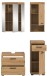 Badezimmer-Set >Scout< in Artisan Eiche Nachbildung - 112x191x34cm (BxHxT)