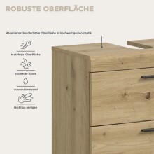 Badezimmer-Set >Scout< in Artisan Eiche Nachbildung - 60x191x34cm (BxHxT)