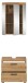 Badezimmer-Set >Scout< in Artisan Eiche Nachbildung - 60x191x34cm (BxHxT)