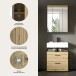 Badezimmer-Set >Scout< in Artisan Eiche Nachbildung - 60x191x34cm (BxHxT)