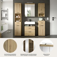 Badezimmer-Set >Scout< in Artisan Eiche Nachbildung - 164x191x34cm (BxHxT)