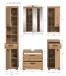 Badezimmer-Set >Scout< in Artisan Eiche Nachbildung - 164x191x34cm (BxHxT)