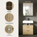 Badezimmer-Set >Scout< in Artisan Eiche Nachbildung - 60x191x34cm (BxHxT)