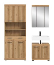 Badezimmer-Set >Scout< in Artisan Eiche Nachbildung - 149x191x34cm (BxHxT)