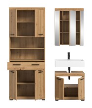 Badezimmer-Set >Scout< in Artisan Eiche Nachbildung - 149x191x34cm (BxHxT)