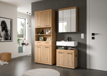 Badezimmer-Set >Scout< in Artisan Eiche Nachbildung - 149x191x34cm (BxHxT)