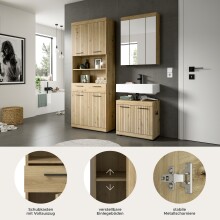 Badezimmer-Set >Scout< in Artisan Eiche Nachbildung - 149x191x34cm (BxHxT)