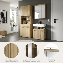 Badezimmer-Set >Scout< in Artisan Eiche Nachbildung - 149x191x34cm (BxHxT)