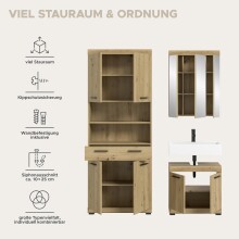Badezimmer-Set >Scout< in Artisan Eiche Nachbildung - 149x191x34cm (BxHxT)