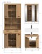 Badezimmer-Set >Scout< in Artisan Eiche Nachbildung - 149x191x34cm (BxHxT)