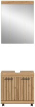 Badezimmer-Set >Scout< in Artisan Eiche Nachbildung - 60x191x34cm (BxHxT)