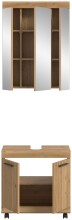 Badezimmer-Set >Scout< in Artisan Eiche Nachbildung - 60x191x34cm (BxHxT)