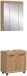 Badezimmer-Set >Scout< in Artisan Eiche Nachbildung - 60x191x34cm (BxHxT)