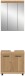 Badezimmer-Set >Scout< in Artisan Eiche Nachbildung - 60x191x34cm (BxHxT)