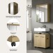 Badezimmer-Set >Scout< in Artisan Eiche Nachbildung - 60x191x34cm (BxHxT)