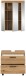 Badezimmer-Set >Scout< in Artisan Eiche Nachbildung - 60x191x34cm (BxHxT)