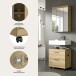 Badezimmer-Set >Scout< in Artisan Eiche Nachbildung - 60x191x34cm (BxHxT)