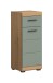 Hochschrank >Scout< in Artisan Eiche Nachbildung/Salbei - 37x88x31cm (BxHxT)